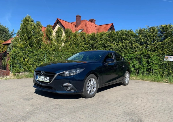 Mazda 3 cena 46500 przebieg: 104000, rok produkcji 2016 z Bydgoszcz małe 29